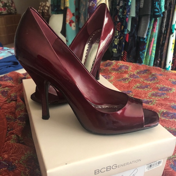 BCBG Generation Ruby Red Heels 7m - Picture 1 of 5